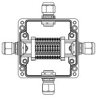 Изображение Коробка взрывозащищенная клеммная из полиэстера TBE-P-03-(10xCBC.2)-1xPABMP(A)-1xPABMP(B)-1xPABMP(C)-1xPABMP(D)1Ex e IIC Т5 Gb / Extb IIIC T95град.C Db IP66 DKC 1231.031.22.121X 