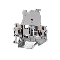 Изображение Клемма для предохранителя зажим push-in 2 точки подключения 4кв.мм сер. DKC VPR-4-HESI 