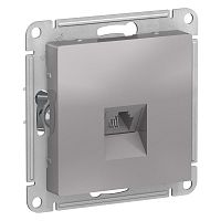 Изображение ATLASDESIGN розетка телефонная RJ11, мех-м, алюм  ATN000381 