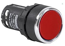 Изображение Кнопка нажимная моноблочная 22мм IP 40 1НО+1НЗ красн. EMAS MB102DK 