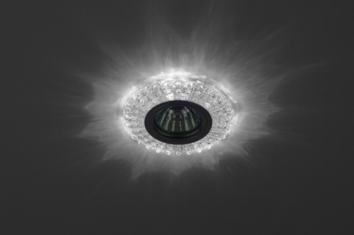 Изображение DK LD2 SL/WH Светильник ЭРА декор c белой светодиодной подсветкой, прозрачный (50/1400)  Б0019197 