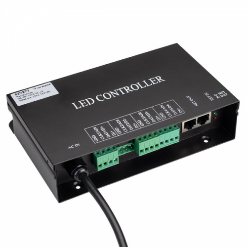 Изображение Контроллер HX-SPI-DMX-SL-4P (4096 pix, 220V, TCP/IP, add, ArtNet) (Arlight, IP20 Металл, 2 года) 27277 