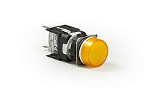 Изображение Арматура сигнальная 16мм круглая 12-24 AC/DC желт. EMAS D080YXS 