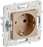Изображение Розетка SKANDY 16А с заземл. защ. штроки SK-R04Sa песочн. IEK SK-R14-16-K98 