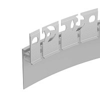 Изображение Профиль PLINTUS-FANTOM-BENT-H35-SIDE-2000 WHITE алюминий L2000 Arlight 043675 