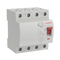 Изображение Устройство селективное защитного отключения УЗО ВДТ YON MAX MDL100 4P 300мА 20А type A-S DKC MDL100-4P4-20-A-S 