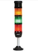 Изображение Колонна сигнальная 50мм 220В светодиод LED зуммер красн./желт./зел. EMAS IK53L220ZM03 