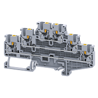 Изображение Клемма 3х-ярусная push-in OptiClip CP3L-2.5-3L-I сер. КЭАЗ 331867 