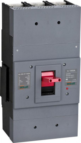 Изображение Силовой автоматический выключатель 3п 1000А 70кА ВА-308 DEKraft 22830DEK 