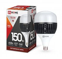 Изображение Лампа светодиодная LED-HP-PRO 150Вт 230В E27 Е40 6500К 14250лм с адаптером E40 IN HOME 4690612035703 
