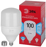 Изображение Лампа светодиодная высокомощная RED LINE LED POWER T140-100W-4000-E27/E40 R 100Вт Т140 колокол 4000К нейтр. бел. E27/E40 (переходник в компл.) 9800лм Эра Б0063880 