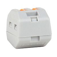 Изображение Клемма строительно-монтажная OptiKit СМК 222-412 с рычагом 2 отверстия 0.2-2.5(4.0)кв.мм КЭАЗ 351062 