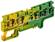 Изображение Клемма пружинная заземляющая CX4-4 PE 4кв.мм четырехконтактная ARMAFIX IEK AF-CT41-00-4-K52-004 