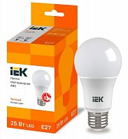 Изображение Лампа LED A80 шар 25Вт 230В 3000К E27 IEK LLE-A80-25-230-30-E27 