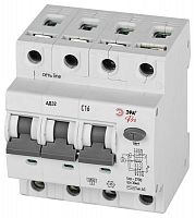 Изображение Выключатель автоматический дифференциального тока 3P+N C16 30мА тип АC защита 230В АВДТ 4.5кА PRO D32E4C16АC30P АД32 электронное Эра Б0057797 