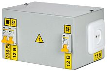 Изображение Ящик с понижающим трансформатором ЯТП 0.25 220/12В (3 авт. выкл.) IEK MTT13-012-0250 