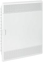 Изображение Щит встраиваемый 54мод. слаботочный мультимедийный с бел. непрозрачной дверцей с монтажн. платой в компл. Рувинил 68154Б-СЛ 