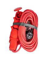 Изображение Удлинитель на каучуковой колодке 3х10м 16А 250В 4000Вт IP44 каучук КГ 3х2.5 красн. УХз16 Россия КОСМОС YKsm10m-3g(16A)KG-R 
