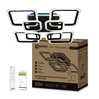Изображение Светильник светодиодный ELEGANT ARIS-125RGB-SMART-WH 125Вт 230В 3000-6500К 8800лм 585х585х115мм ПУ бел. IN HOME 4690612051307 