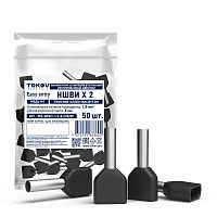 Изображение Наконечник штыревой втулочный изолированный двойной НШВИ(2) 1.5-8 TOKOV ELECTRIC TKE-NSVI2-1.5-8-C05/50 