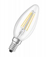 Изображение Лампа светодиодная LED 5Вт E14 CLB60D тепло-бел, Filament диммируемая,прозр.свеча OSRAM  4058075230354 