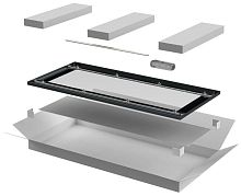 Изображение Дверь стеклянная для шкафа LINEA N 24U 600мм черн. ITK LN05-24U 600мм 6X-DR 