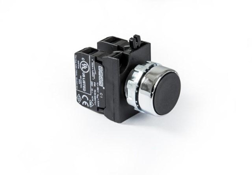 Изображение Кнопка нажимная круглая CM101DH (2НО) черн. EMAS CM101DH 
