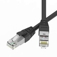 Изображение Патч-корд экранированный SLIM CAT6A S/FTP 4х2 28 AWG LSZH 1м черн. DKC RN6ASF4510BK-28 