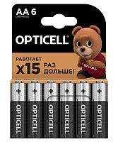 Изображение Элемент питания алкалиновый AA/LR6 (блист. 6шт) Basic Opticell 5051006 