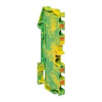 Изображение Колодка клеммная пружинная 4 Push-in 4 вывода земля EKF PIT-4-4-pe 