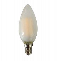 Изображение Лампа сетодиодная декоративная LED 6w E14 3000K свеча матовая филамент 230/50 Jazzway 5020573 