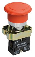 Изображение Кнопка управления "Грибок" LAY5-BS542 1НЗ аварийная с фиксацией красн. KARAT IEK BBG90-BS-K04 