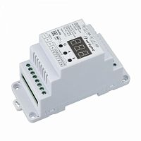 Изображение Декодер SMART-K36-DMX (12-24V, 4x5A, DIN) (Arlight, IP20 Пластик, 5 лет) 28409 