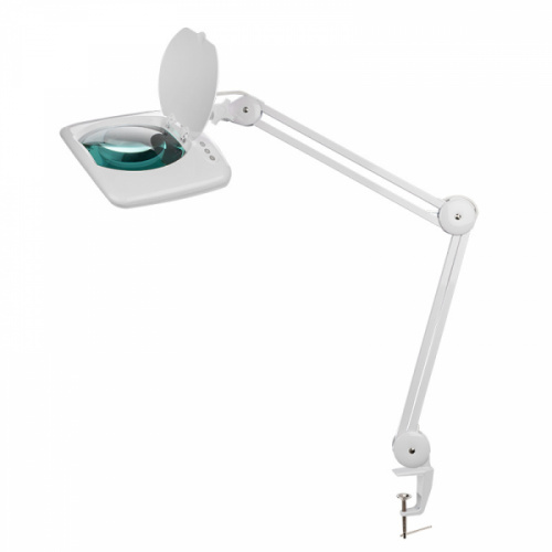 Изображение Лупа на струбцине квадратная настол. 5Х с подсветкой 108 LED бел. REXANT 31-0513 