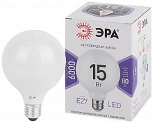 Изображение Лампа светодиодная LED G90-15W-6000K-E27 G90 15Вт шар E27 холод. бел. декор. ЭРА Б0049079 