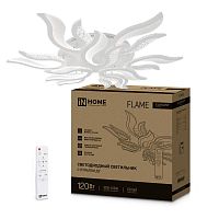 Изображение Светильник светодиодный ELEGANT FLAME 120Вт 3000-6500К 8400лм 230В 1035х895х120мм с пультом ДУ бел. IN HOME 4690612051543 