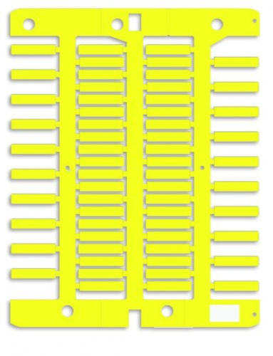 Изображение Маркировка для провода жесткая для трубочек 4х18мм желт. DKC NUT18Y 
