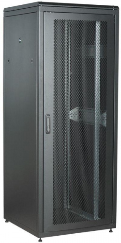 Изображение Шкаф сетевой LINEA N 28U 800х800мм перф. передняя дверь задняя металлическая черн. ITK LN05-28U88-PM 