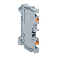 Изображение Клеммная колодка пружинная 4 Push-in серая PIT-4 