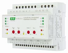 Изображение Устройство управления резервным питанием AVR-01-S, два ввода, две нагрузки, с секционным выключателем, 3х400/230В+N 16А 4NO/NC IP20 EA04.006.002 