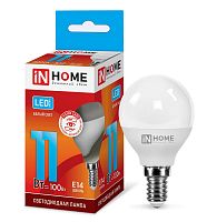 Изображение Лампа светодиодная LED-ШАР-VC 11Вт 230В E14 4000К 990лм IN HOME 4690612020594 