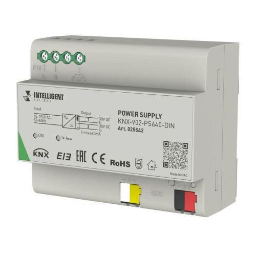 Изображение Блок питания шины INTELLIGENT KNX-902-PS640-DIN 230В 640мА Arlight 025542 