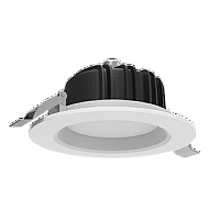 Изображение Cветильник светодиодный "ВАРТОН" Downlight круглый встраиваемый 190*70 мм 16W 3000K IP54 RAL9010 белый матовый  V1-R0-00083-10000-4401630 