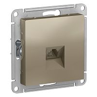 Изображение ATLASDESIGN розетка телефонная RJ11, мех-м, шамп  ATN000581 