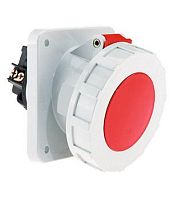 Изображение Розетка встраиваемая 32А 5п 400В 6ч IP67 наклонная 100х92 Bals 1288 