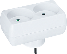Изображение Разветвитель 2-м без заземл. 10А IP20 94 671 NAD-L-2X-C-WH Navigator 94671 