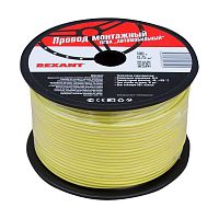 Изображение Провод ПГВА REXANT 1х0.75 мм, желтый, бухта 100 м  01-6502 