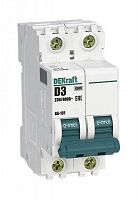 Изображение Автомат  DEKraft ВА-101  2Р  3А  тип D  4,5кА  на DIN-рейку  11111DEK 
