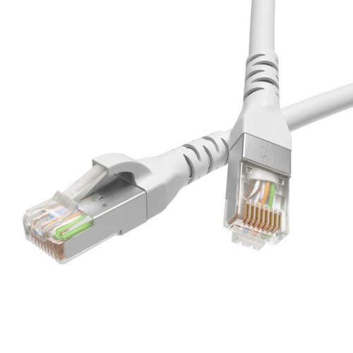 Изображение Патч-корд экранированный кат.5е F/UTP 4х2 LSZH 1м бел. DKC RN5EFU4510WH 