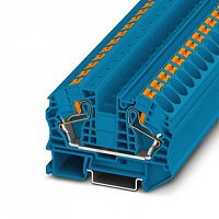 Изображение Клемма 2-проводная проходная 16мм2 на DIN рейку JPT 16 BLUE Push-in синяя 1000V/90A  3212138WE 